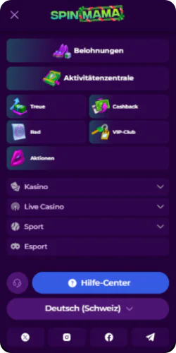 Spinmama Website-Screenshot
